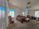 Spacious bedroom featuring carpet, ceiling fan, and decor at 6435 Heatherton Ave, Las Vegas, NV 89110
