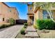 Inviting entrance with a stone pathway and manicured shrubs at 6442 American Eagle Ave, Las Vegas, NV 89131