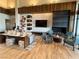 Community lobby featuring stylish decor and cozy fireplace at 6756 Millbury St, North Las Vegas, NV 89086