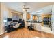 Versatile bonus room can serve as an office or entertainment space at 7705 Granberg Ct, Las Vegas, NV 89131