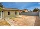 Desert-landscaped backyard with a block wall and potential for customization and planting at 804 Cherry Dr, Henderson, NV 89002