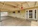 Relaxing covered patio area is perfect for outdoor entertaining and shaded seating at 804 Cherry Dr, Henderson, NV 89002