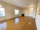 Bright living room with bamboo flooring, fireplace and large windows at 8985 S Durango Dr # 1034, Las Vegas, NV 89113