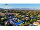 An aerial view of 921 Granger Farm Way shows Summerlin Hospital in the distance and mountain views at 921 Granger Farm Way, Las Vegas, NV 89145