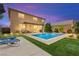 Backyard pool and patio area, perfect for outdoor entertaining at 9588 Vital Crest St, Las Vegas, NV 89123