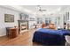 Expansive main bedroom has a fireplace, sitting area and plantation shutters at 2338 Dolphin Ct, Henderson, NV 89074