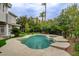 Inviting backyard pool surrounded by mature landscaping, offering a refreshing escape at 2338 Dolphin Ct, Henderson, NV 89074