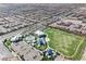 The recreational area features a community pool, play area, and wide open playfields at 10250 Tree Blossom Ave, Las Vegas, NV 89166