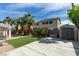 Backyard with a large patio, shed for storage, and well-maintained plants at 1223 Starstone Ct, Henderson, NV 89014