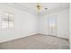 Bedroom featuring natural light, ceiling fan, and exterior access at 1840 Myrtle Island Dr, Las Vegas, NV 89117