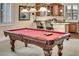 Game room with a pool table and a wet bar area, perfect for entertaining at 1994 Orchard Mist St, Las Vegas, NV 89135