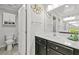 Bathroom featuring double sinks and cabinet storage at 2127 Brewer Ave, North Las Vegas, NV 89081