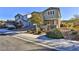 Charming two-story home featuring well-maintained landscaping and a welcoming entrance at 2832 Aragon Terrace Way, Henderson, NV 89044