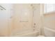 Bright bathroom featuring a tub-shower combo with a clean and functional design at 3116 Richland Dr, Las Vegas, NV 89134