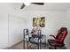 Home office setup with desk and a red and black gaming chair at 3140 Sundown Dr, Las Vegas, NV 89169