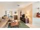Cozy living room features comfortable seating, a coffee table and entertainment center at 3151 Soaring Gulls Dr # 1201, Las Vegas, NV 89128