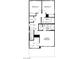 Third floorplan displays primary bedroom, walk in closet, two bedrooms, and two bathrooms at 4665 Parkarbor Ave, Las Vegas, NV 89141
