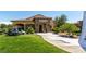 The Grill Room offers a stylish and inviting entrance with a beautifully landscaped exterior at 5265 Lucca Ln, Pahrump, NV 89061