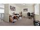 Bedroom with neutral colored carpet and walls being used for storage at 5419 Holding Ave, Las Vegas, NV 89139