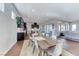 Spacious open floor plan combining kitchen, dining, and living areas for modern living at 669 Assurance Pl, Henderson, NV 89011