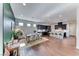 Open-concept living space with modern kitchen, dining area, and inviting living room at 669 Assurance Pl, Henderson, NV 89011