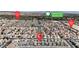 This aerial view showcases the home's location relative to Hacienda Ave, Spanish Trails Country Club and S. Tenaya Way at 7482 Lodano Ave, Las Vegas, NV 89113