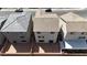 Aerial view of neighborhood showing backyard size, nearby houses of comparable style and neighborhood layout at 7482 Lodano Ave, Las Vegas, NV 89113
