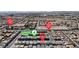 Aerial view of a well-planned community with parks and convenient access to Tenaya Way and Russell Road at 7482 Lodano Ave, Las Vegas, NV 89113