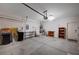 This is an attached two-car garage with ample storage and access to the home at 7732 Songster St, North Las Vegas, NV 89084