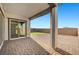 Covered outdoor patio with stone pavers and great views at 80 Brixton Ave, Henderson, NV 89011