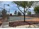 Outdoor basketball court surrounded by fence, court is gated at 8084 Celina Hills St, Las Vegas, NV 89131