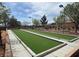 Bocce ball courts with turf and landscaping detail at 8084 Celina Hills St, Las Vegas, NV 89131