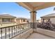 Home balcony showcasing neighborhood views and providing an outdoor living space at 9737 Darlington Ct, Las Vegas, NV 89149