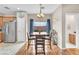 Dining area with hardwood floors and natural light at 9737 Darlington Ct, Las Vegas, NV 89149
