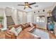 Living room with view of staircase at 9737 Darlington Ct, Las Vegas, NV 89149