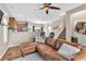 Open living room and kitchen combo at 9737 Darlington Ct, Las Vegas, NV 89149