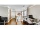 Functional office space with hardwood floors, built-in desk, and comfortable seating at , Las Vegas, NV 89148
