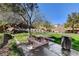 Community park with picnic tables and lush landscaping at 11120 Whooping Crane Ln, Las Vegas, NV 89144