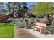 Community park with benches and lush landscaping at 11120 Whooping Crane Ln, Las Vegas, NV 89144