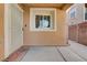 Front entryway showcasing a secure door and a welcoming entrance at 11120 Whooping Crane Ln, Las Vegas, NV 89144