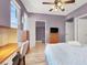 Bedroom featuring neutral walls, closet, and a desk at 10001 Peace Way # 2277, Las Vegas, NV 89147