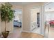 Hallway between bedrooms and bathroom with closet at 1430 October Oak Ave, Las Vegas, NV 89123