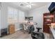 Bright bedroom features plantation shutters, a large window, and ample space at 150 Pocono Ranch Ave, North Las Vegas, NV 89031