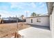 The backyard features a concrete patio and space for personalization at 1720 Hassett Ave, Las Vegas, NV 89104