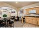 Cozy living room featuring comfortable seating, kitchen bar, and a view of the kitchenette at 223 Hunter Ridge Rd # 300, Brian Head, UT 84719