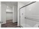 Bathroom features a glass shower with tile surround and a walk-in closet at 2636 Lily Point St, Las Vegas, NV 89156
