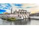 Exterior shot of a dam on the river under a cloudy sky at 2727 Chinaberry Hill St, Laughlin, NV 89029