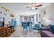 Spacious living area flowing into kitchen, featuring tile flooring, and open layout at 2727 Chinaberry Hill St, Laughlin, NV 89029