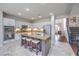Modern kitchen with granite countertops, stainless steel appliances, and a spacious island at 2749 Carolina Blue Ave, Henderson, NV 89052