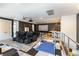 Spacious home theater with comfortable seating, projector screen, and bar area at 3458 W Agate Ave, Las Vegas, NV 89139